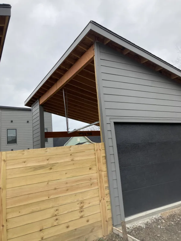 Outdoor structure and fence project by Zuri Landscape LLC
